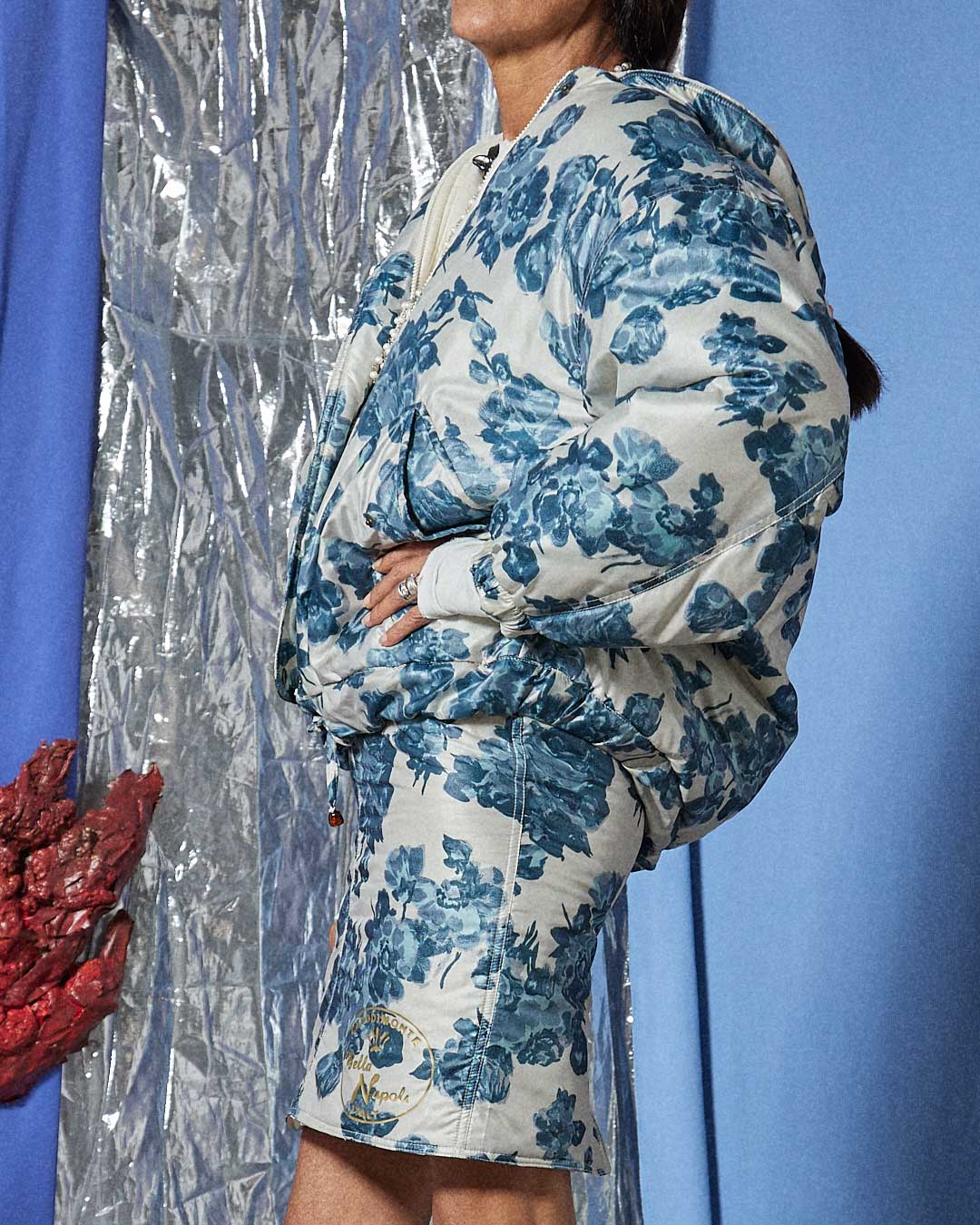 Coordinato imbottito fiori