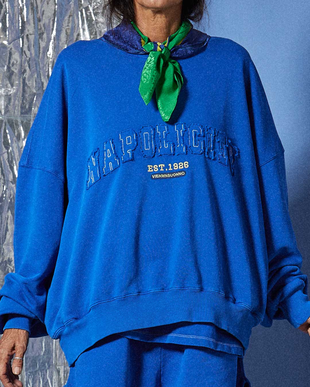 Felpa napolicity blu