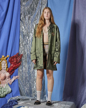 Giacca verde cangiante