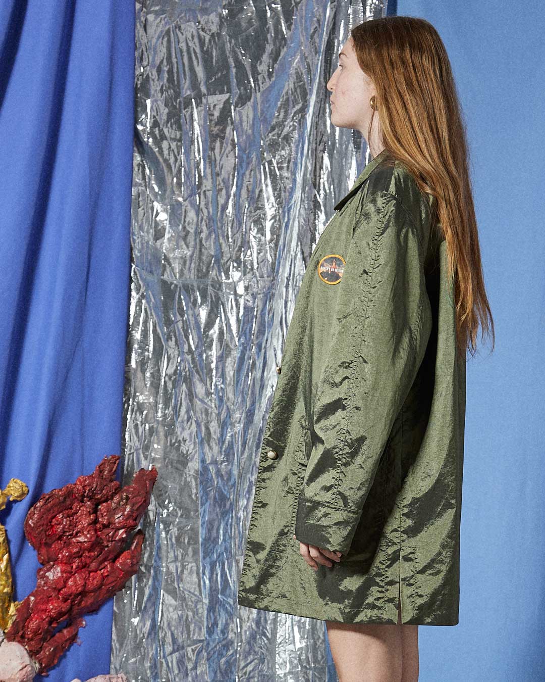 Giacca verde cangiante