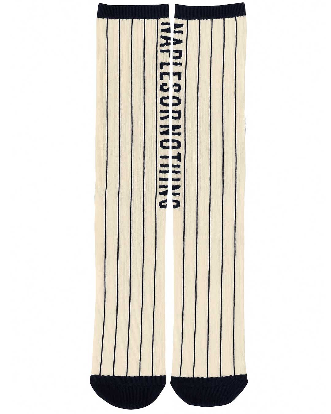 Calzini a righe off-white