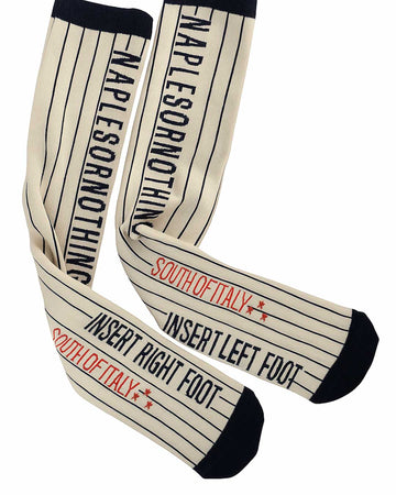 Calzini a righe off-white