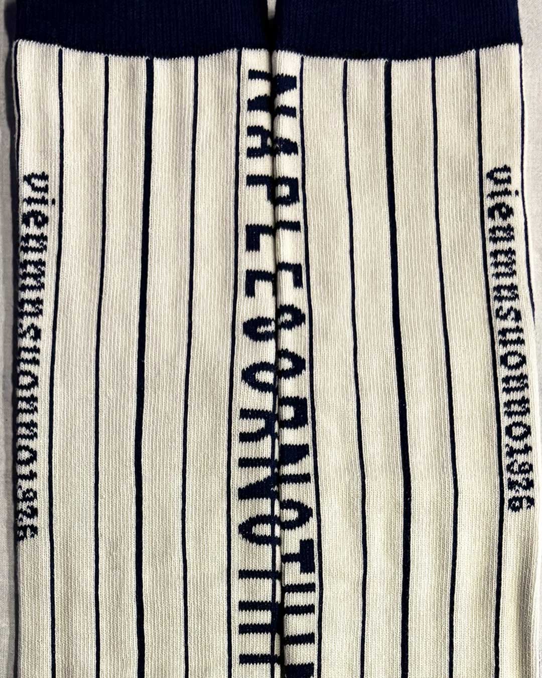 Calzini a righe off-white