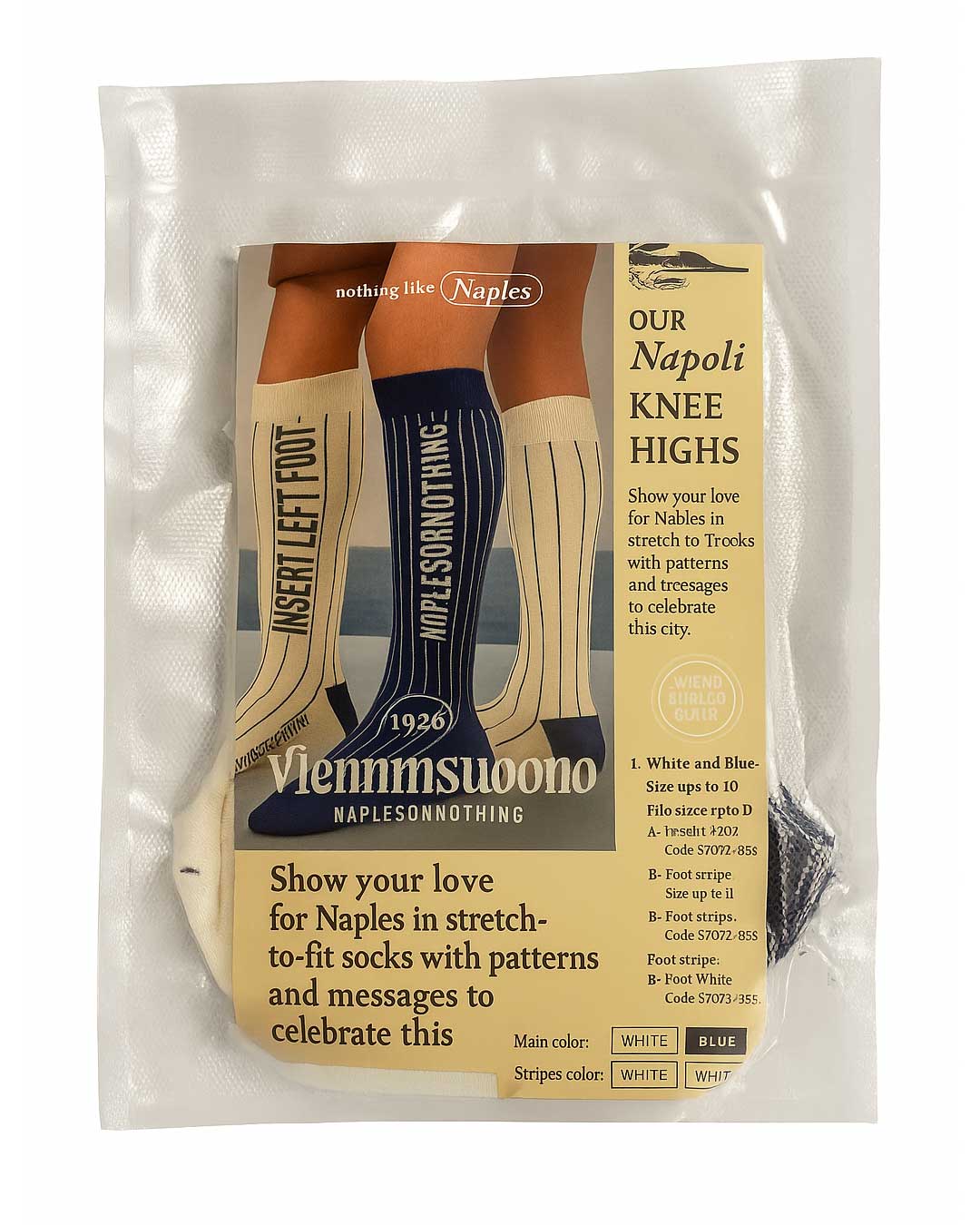 Calzini a righe off-white