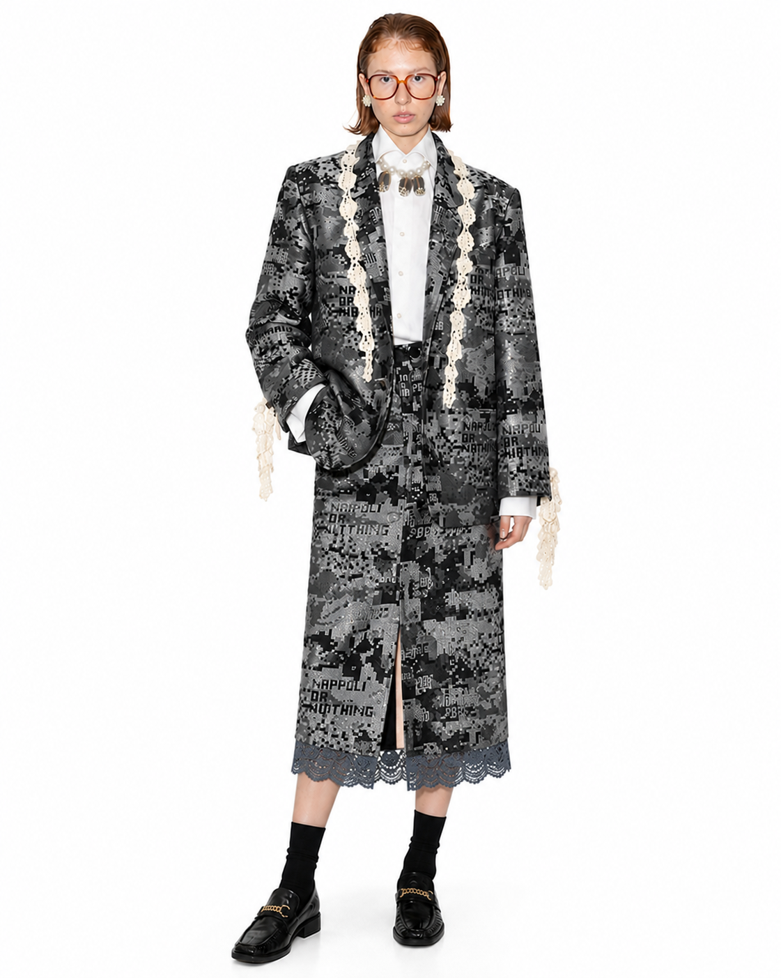 Giacca Jaquard Mater-Camo black