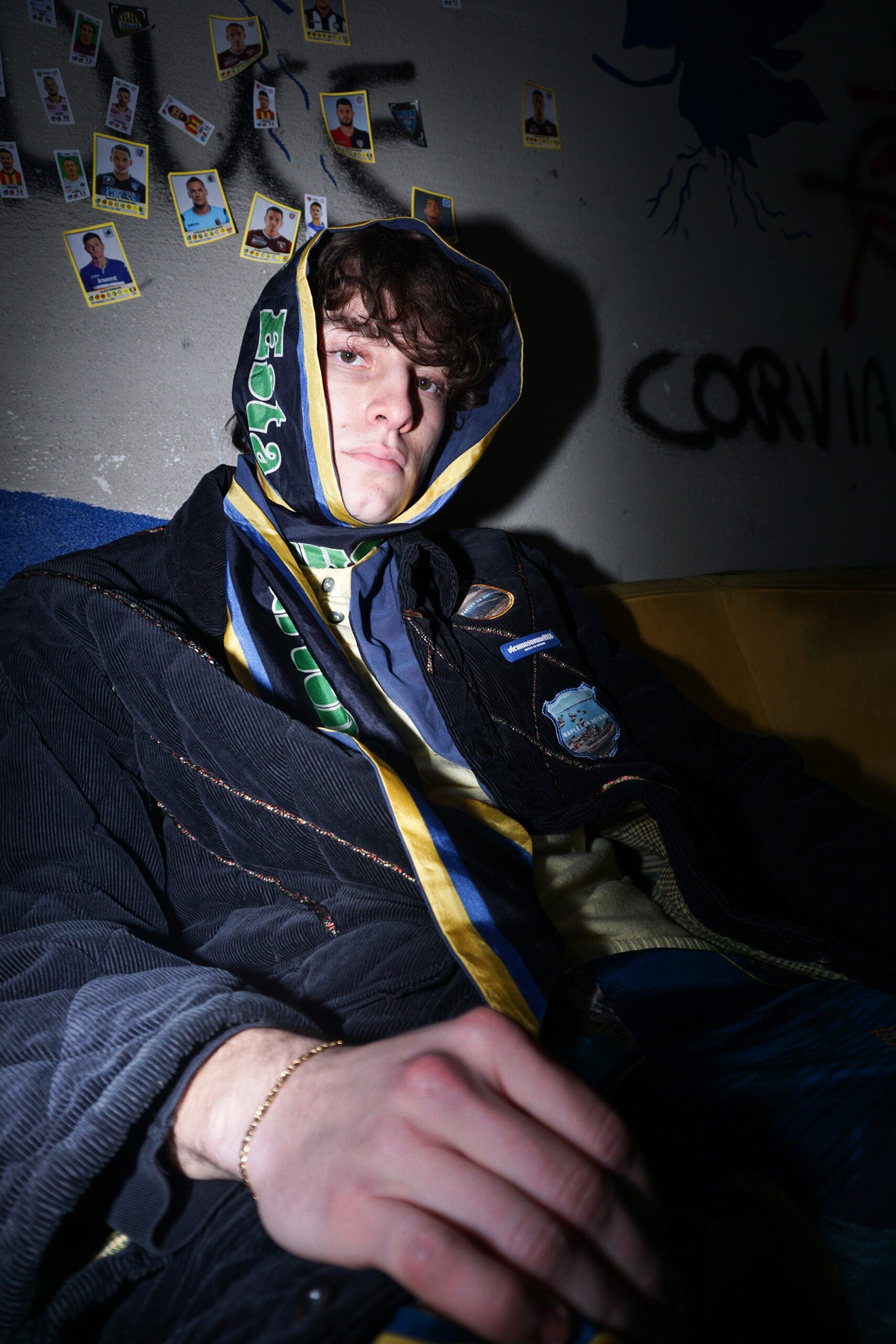 Sciarpina in seta estasi malinconica partenopea