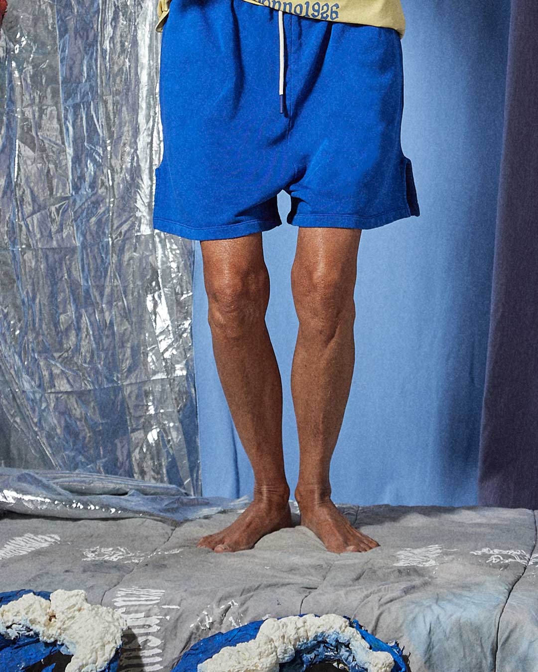 Short in felpa super blu