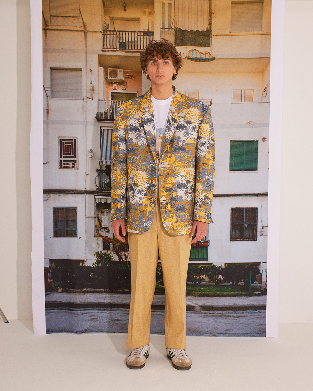 Giacca Jaquard Sartoriale Mater-Camo