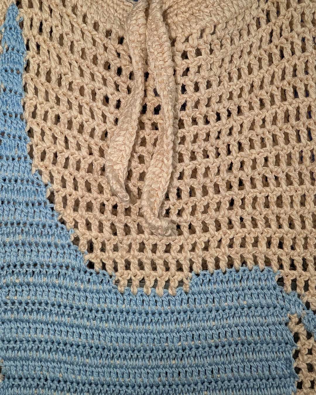 Abito in maglia traforato