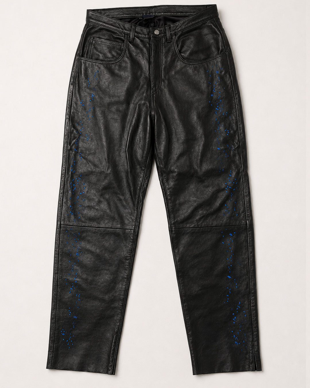 Pantalone baggy in pelle