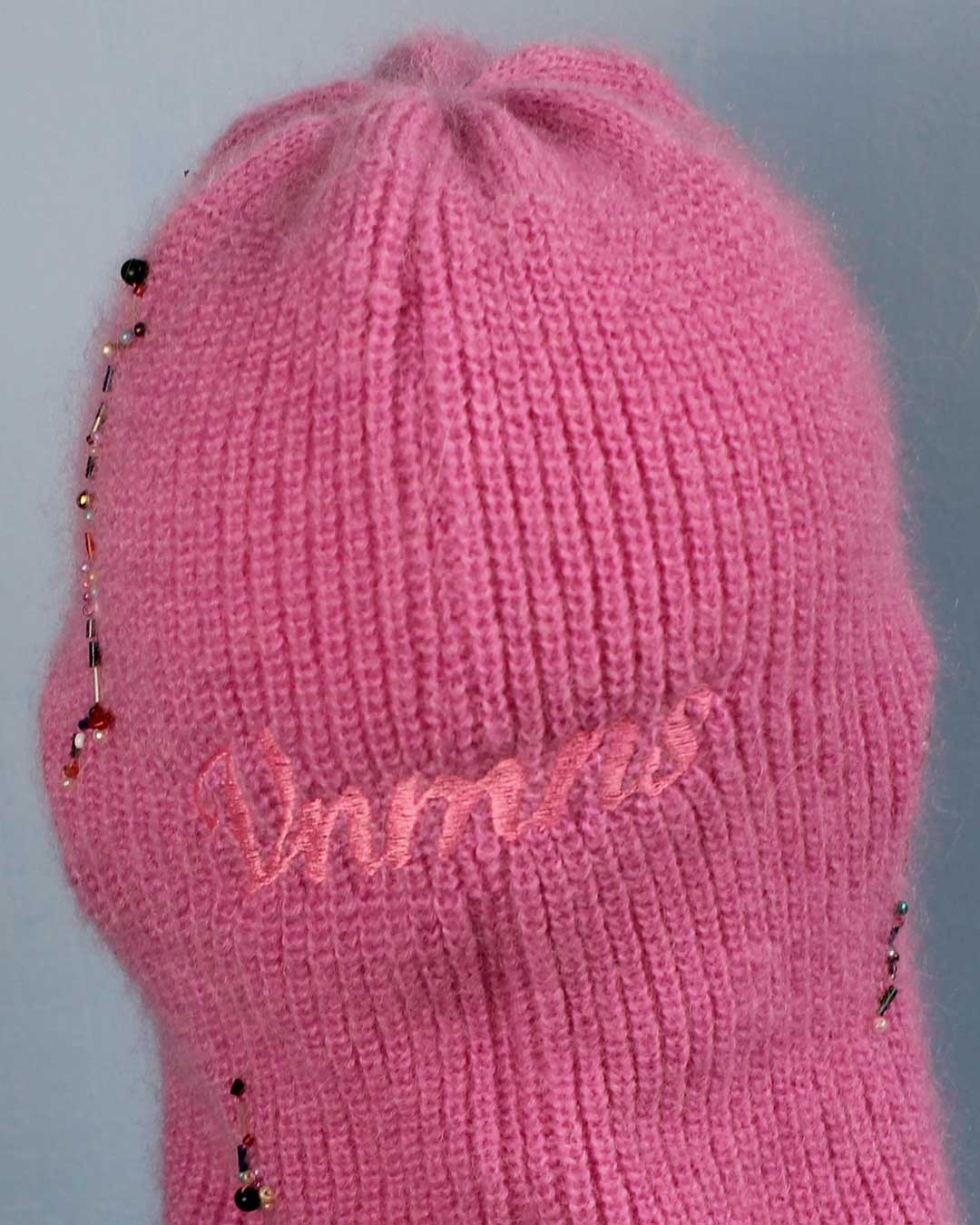 Balaclava lungo perline