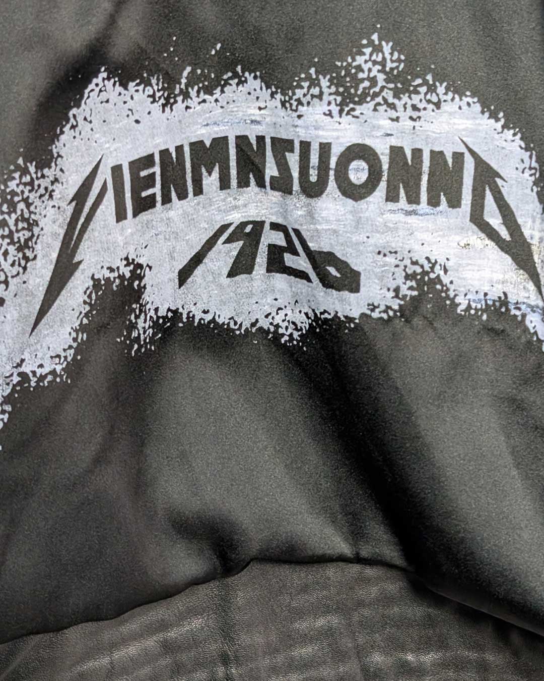 Biker jacket spalmata azzurro