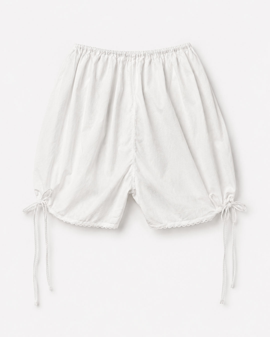Short a palloncino in cotone con ricamo
