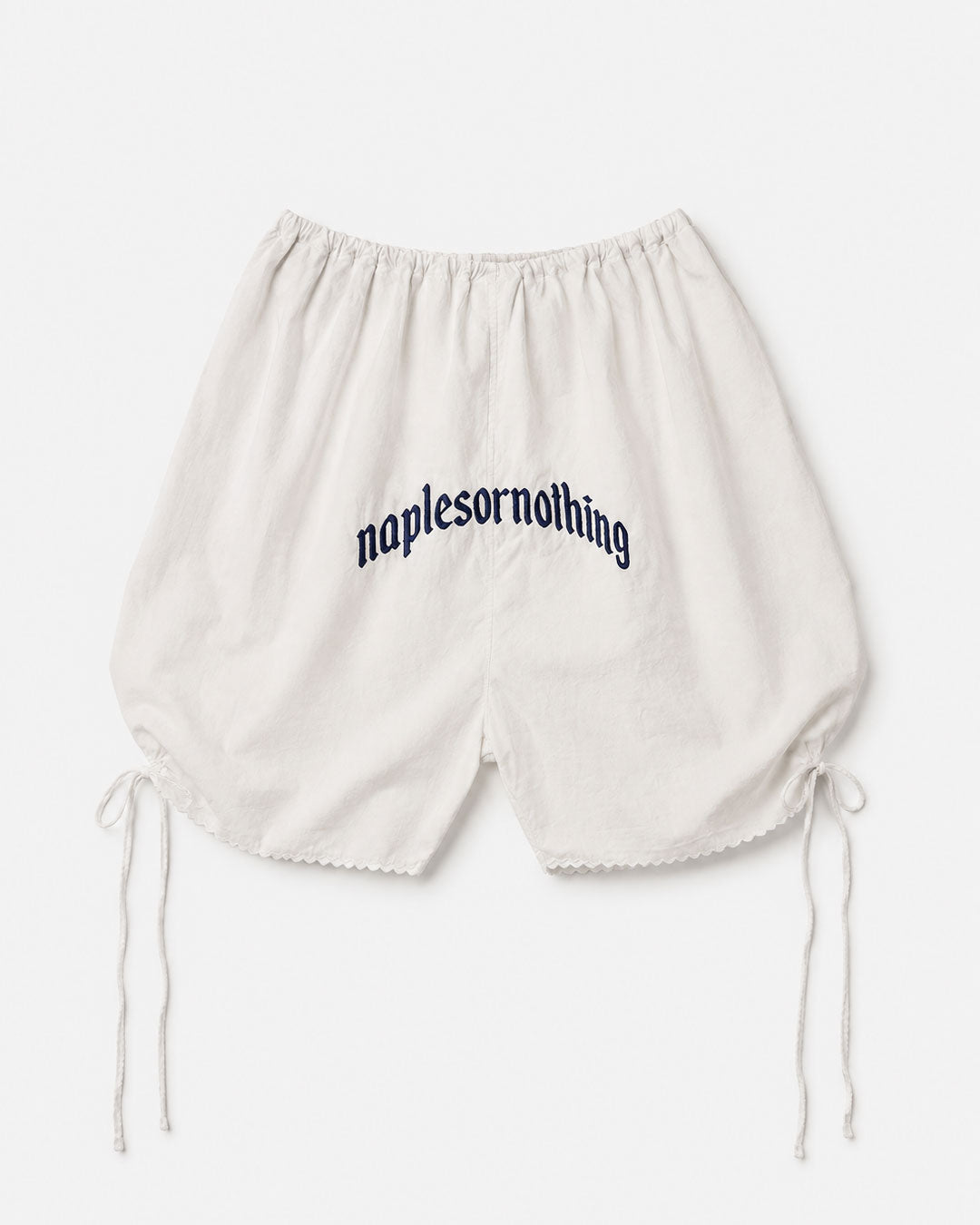 Short a palloncino in cotone con ricamo
