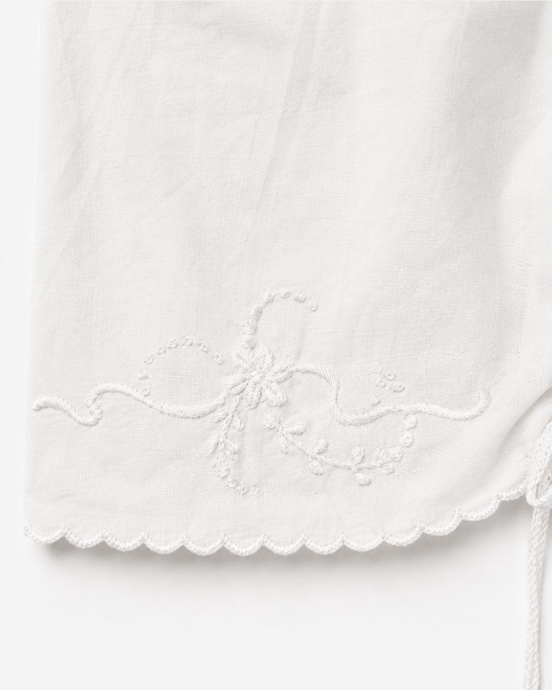 Short a palloncino in cotone con ricamo