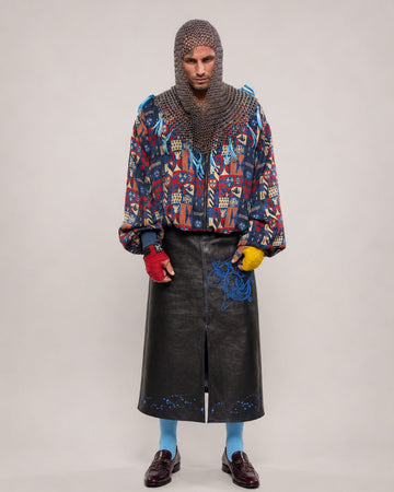 Sergio Bruni silk bomber jacket