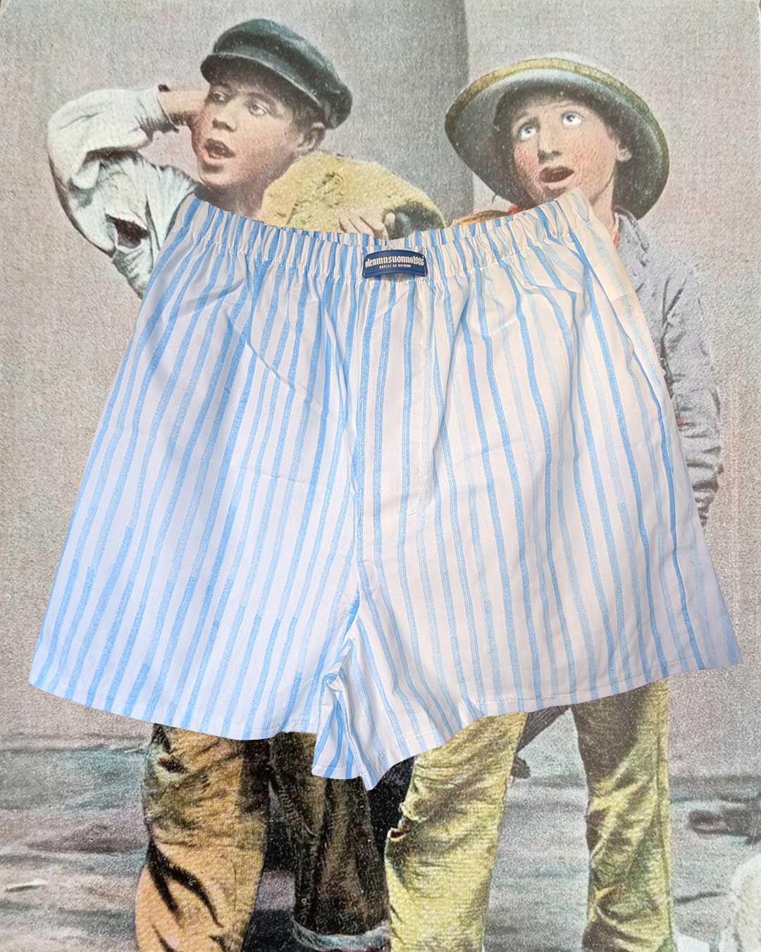 Scugnizzo boxer azzurro