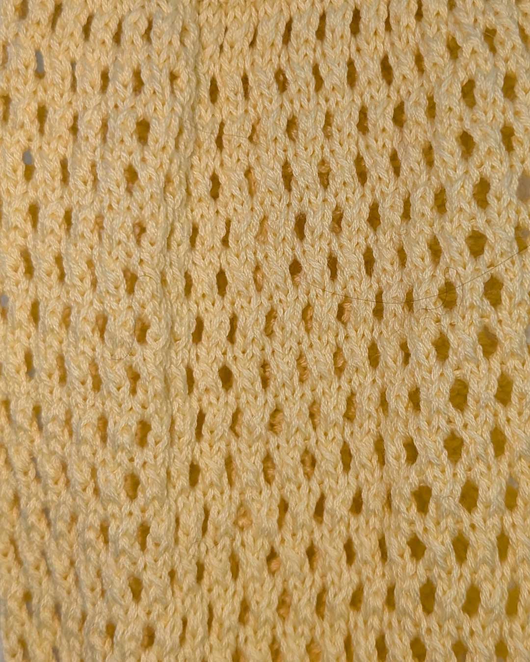 Calzini in crochet gialli