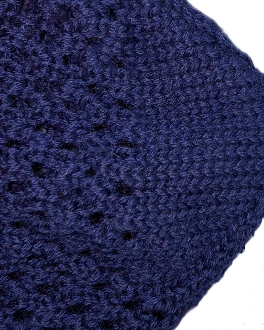 Calzini in crochet blu