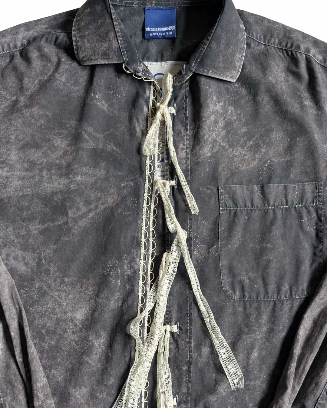 Camicia marble carulì strass