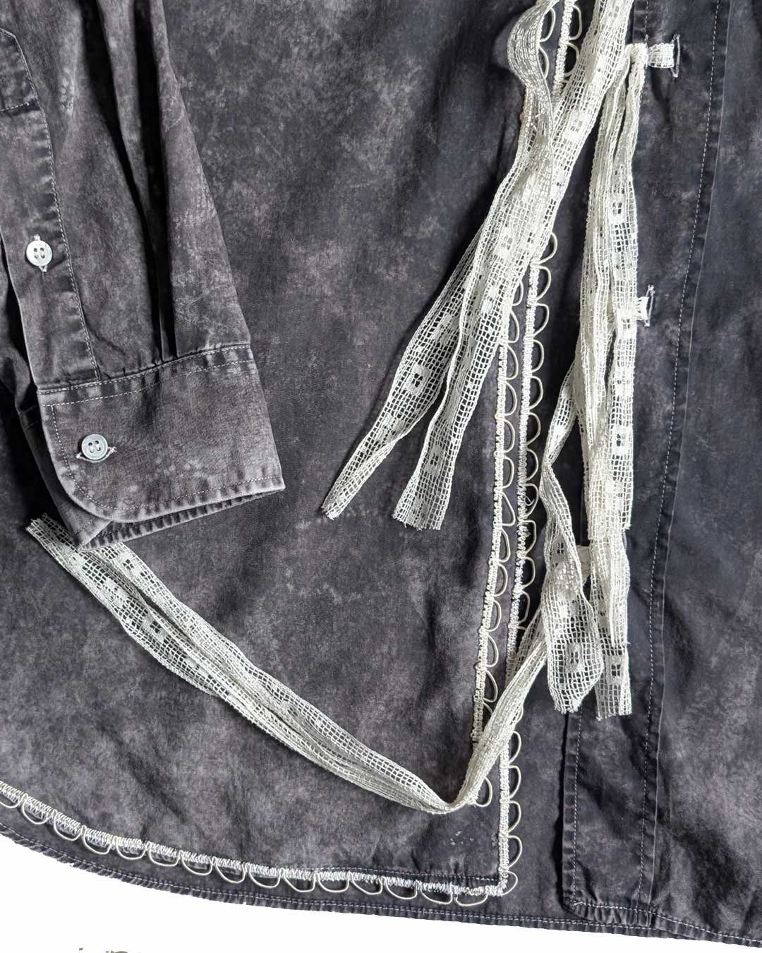 Camicia marble carulì strass