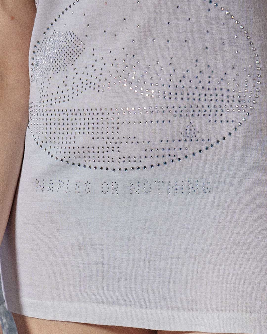 Débardeur en laine Vésuve strass