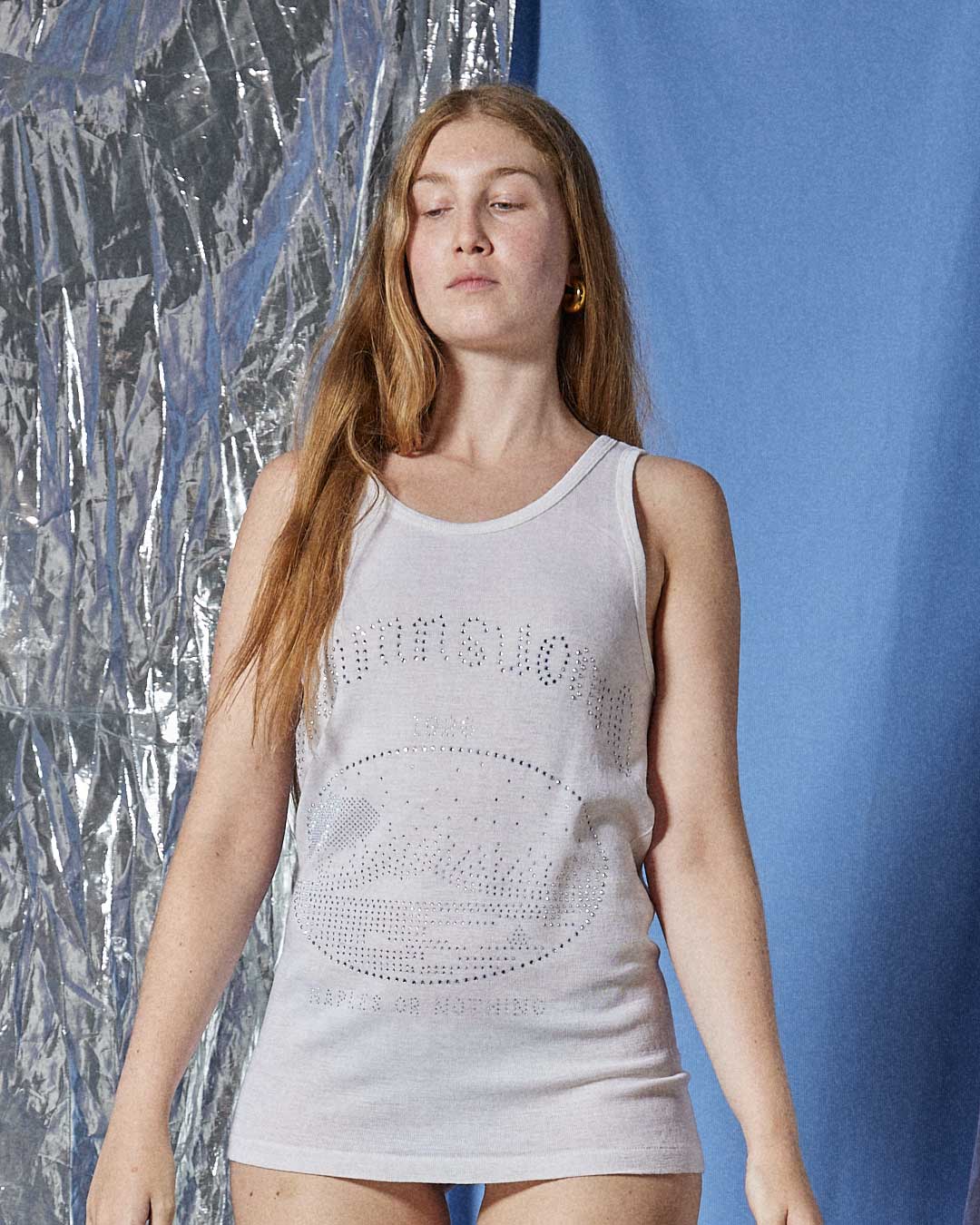 Débardeur en laine Vésuve strass