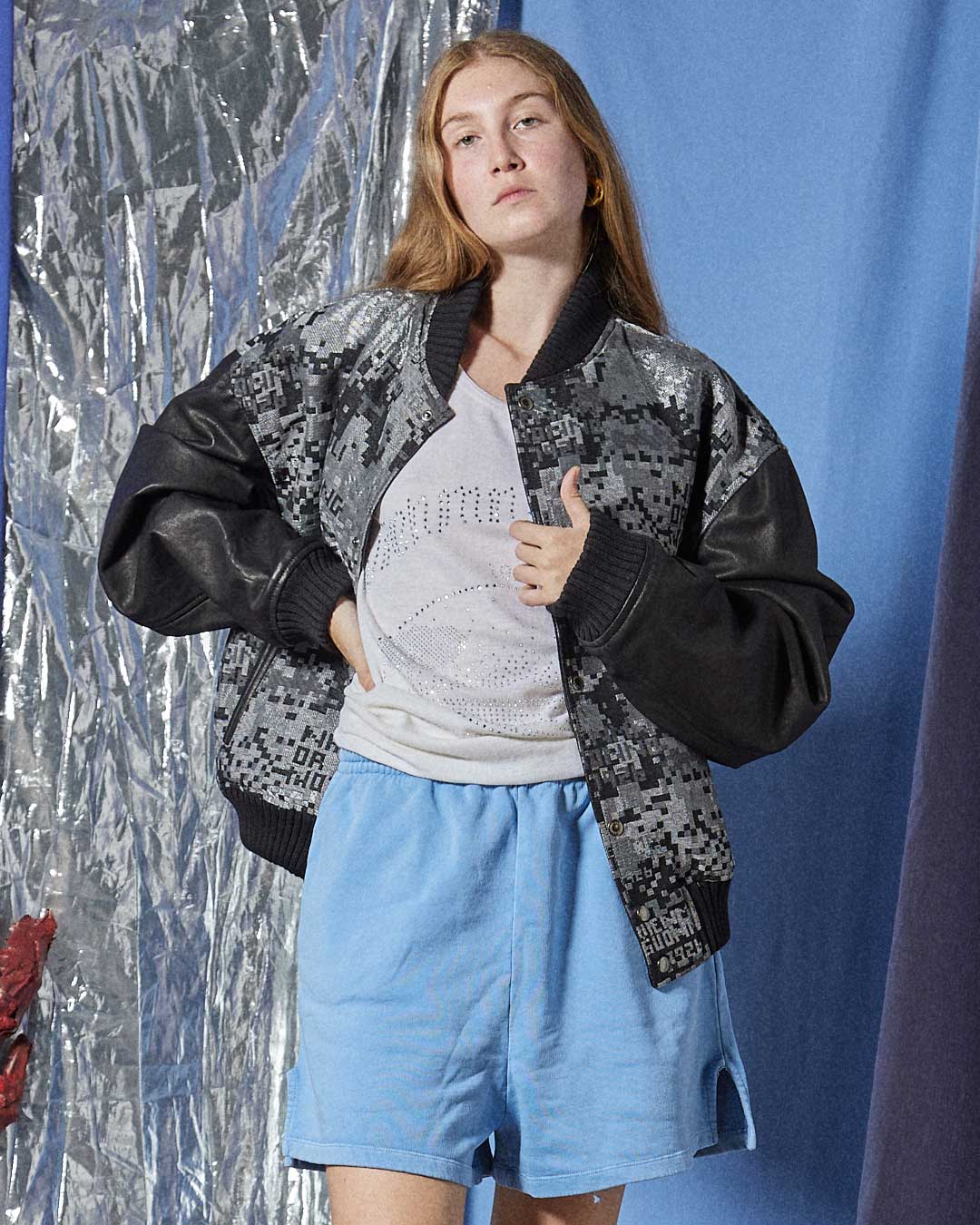 College in pelle e tessuto matercamo