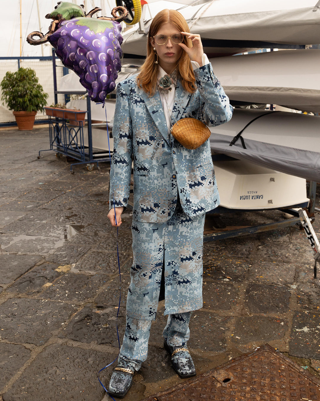 Suit jacquard sartoriale matercamo