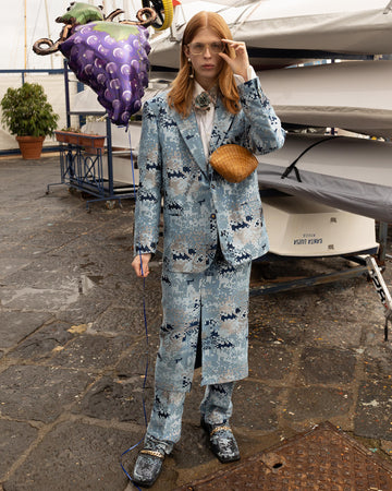 Suit jacquard sartoriale matercamo