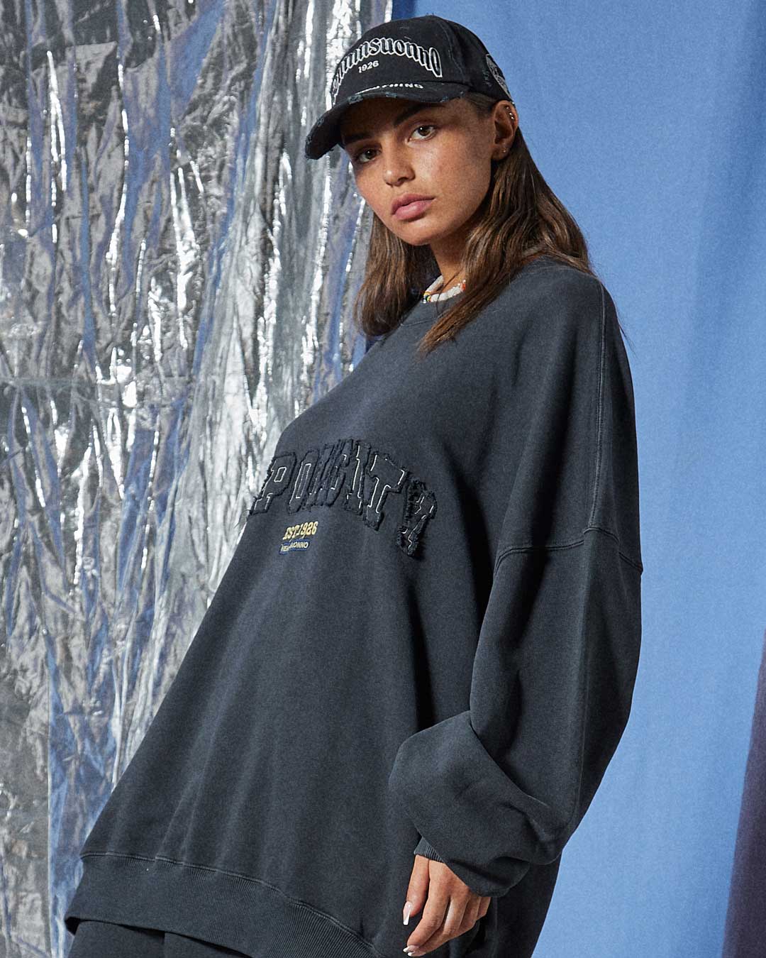 Felpa napolicity vintage black