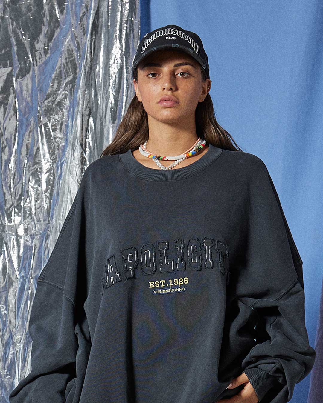 Felpa napolicity vintage black