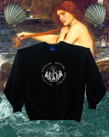 Felpa ricamata parthenope