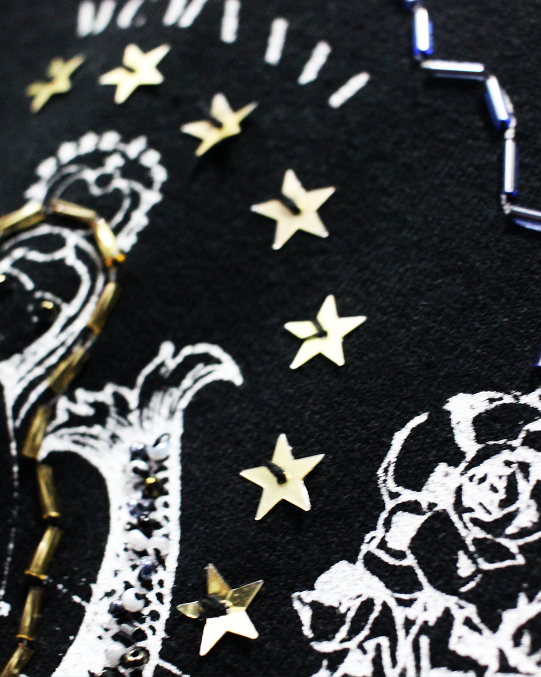 Felpa ricamata parthenope