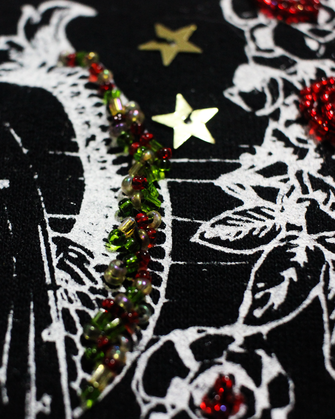 Felpa ricamata parthenope