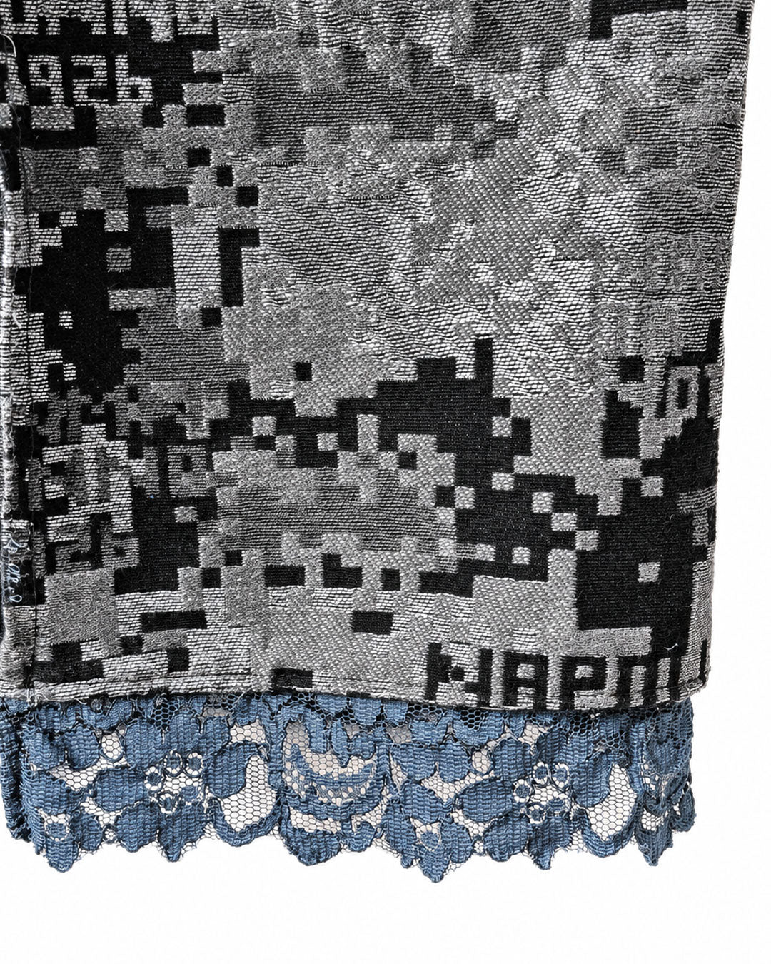 Jupe jacquard matercamo noire