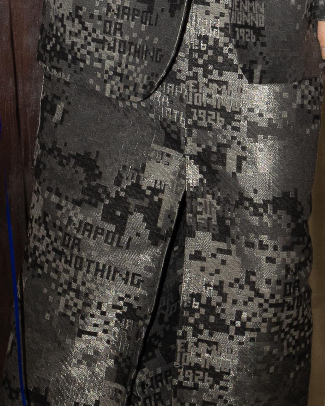 Gonna jacquard matercamo black