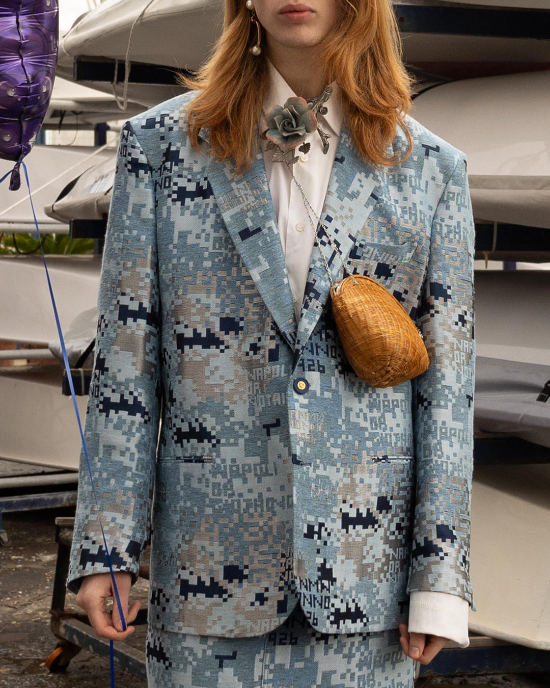 Suit jacquard sartoriale matercamo