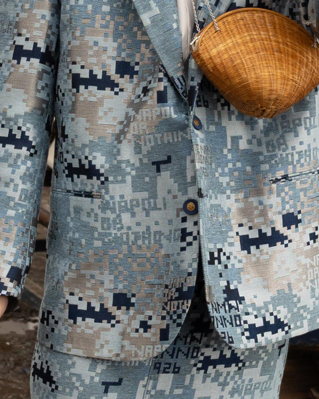 Suit jacquard sartoriale matercamo