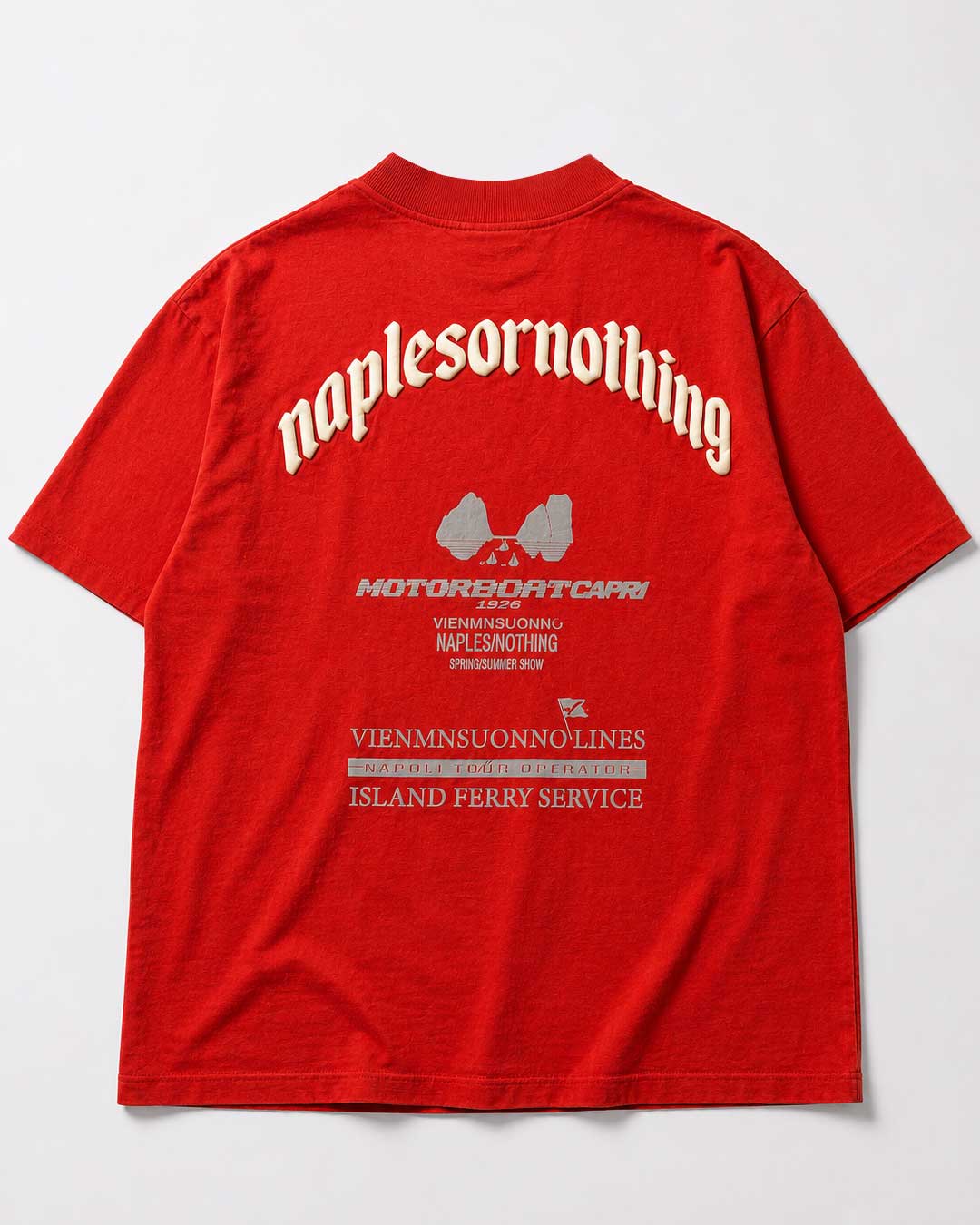 Lavandaia tee rossa crociera motocapri
