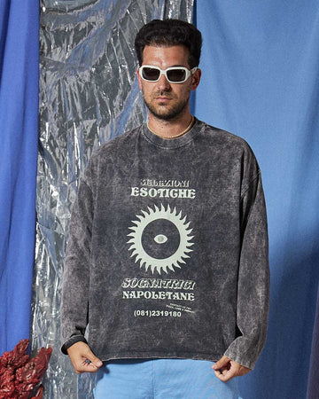 Black long-sleeve T-shirt exotic selections