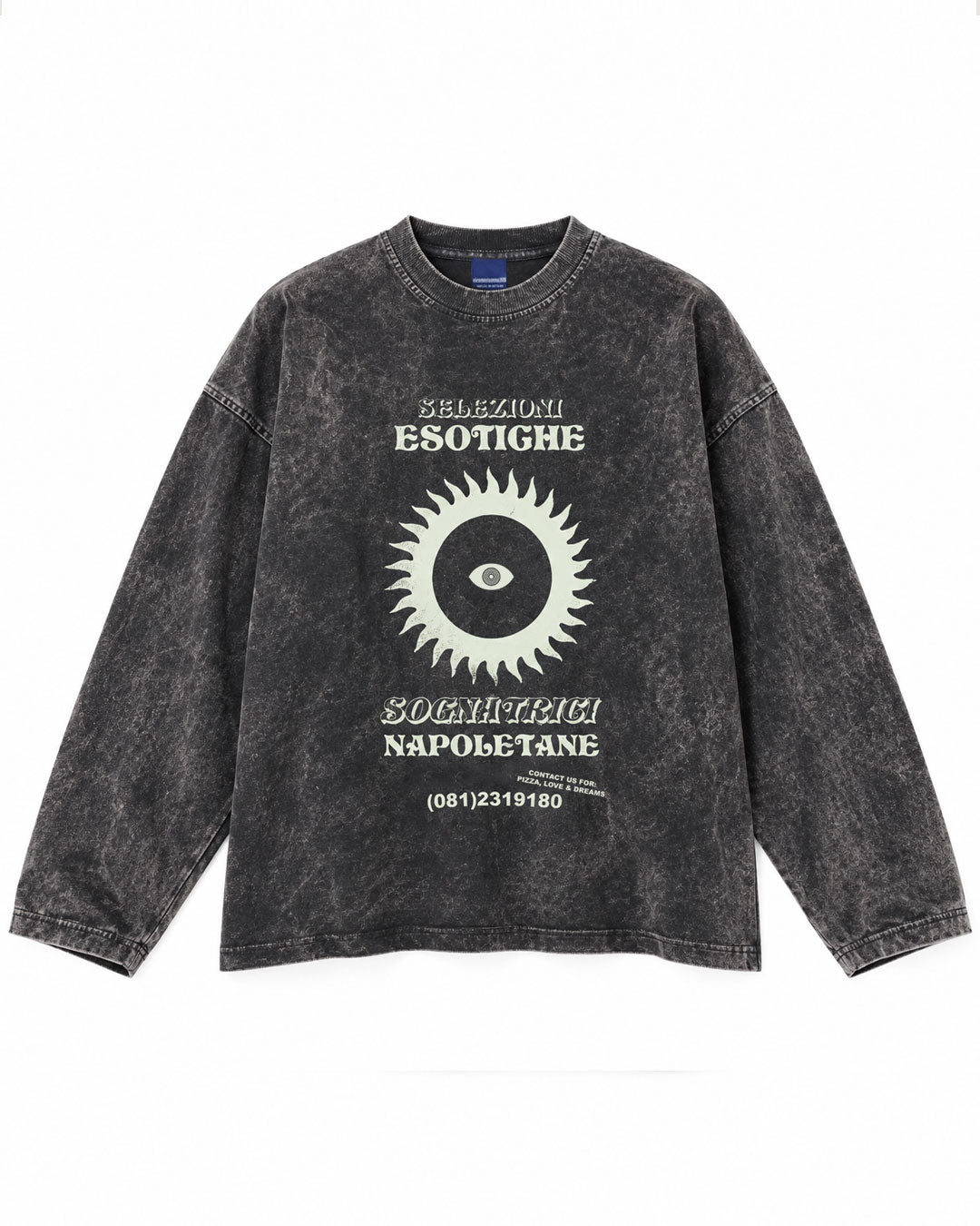 T-shirt longsleeve nera selezioni esotiche