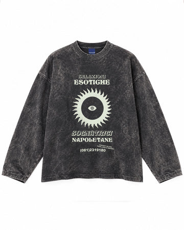 T-shirt longsleeve nera selezioni esotiche