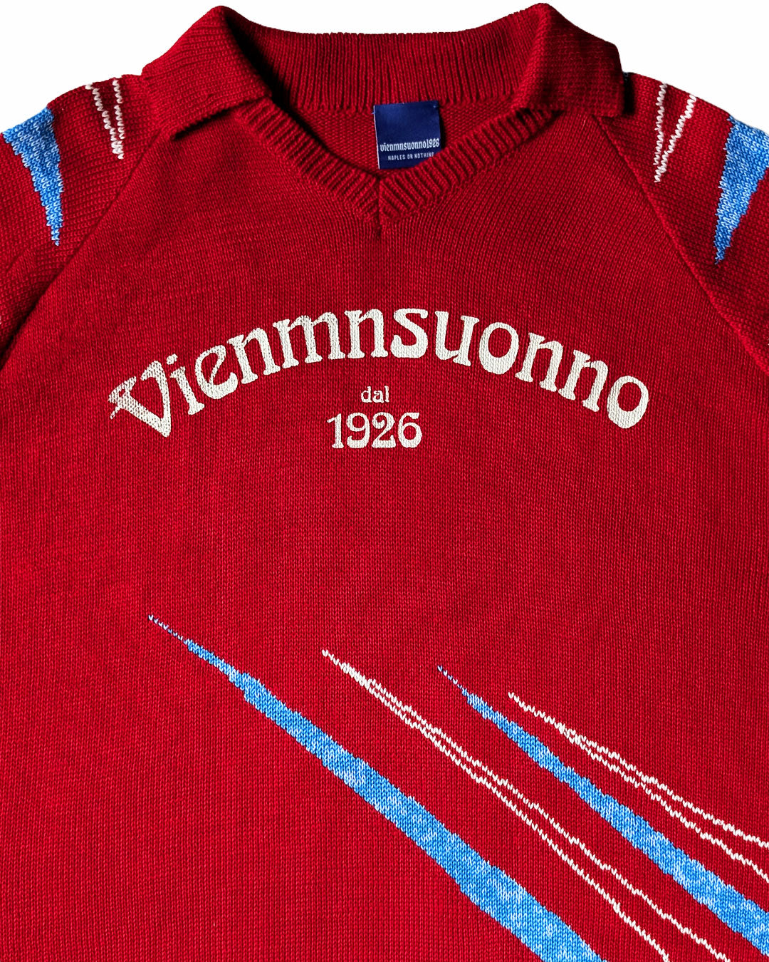 Polo rossa in maglieria
