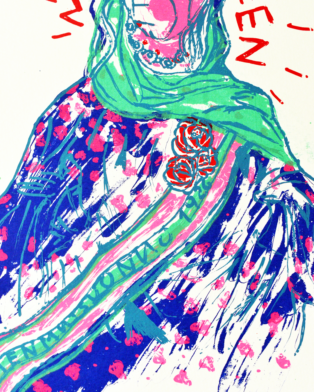 Print Maria is queen