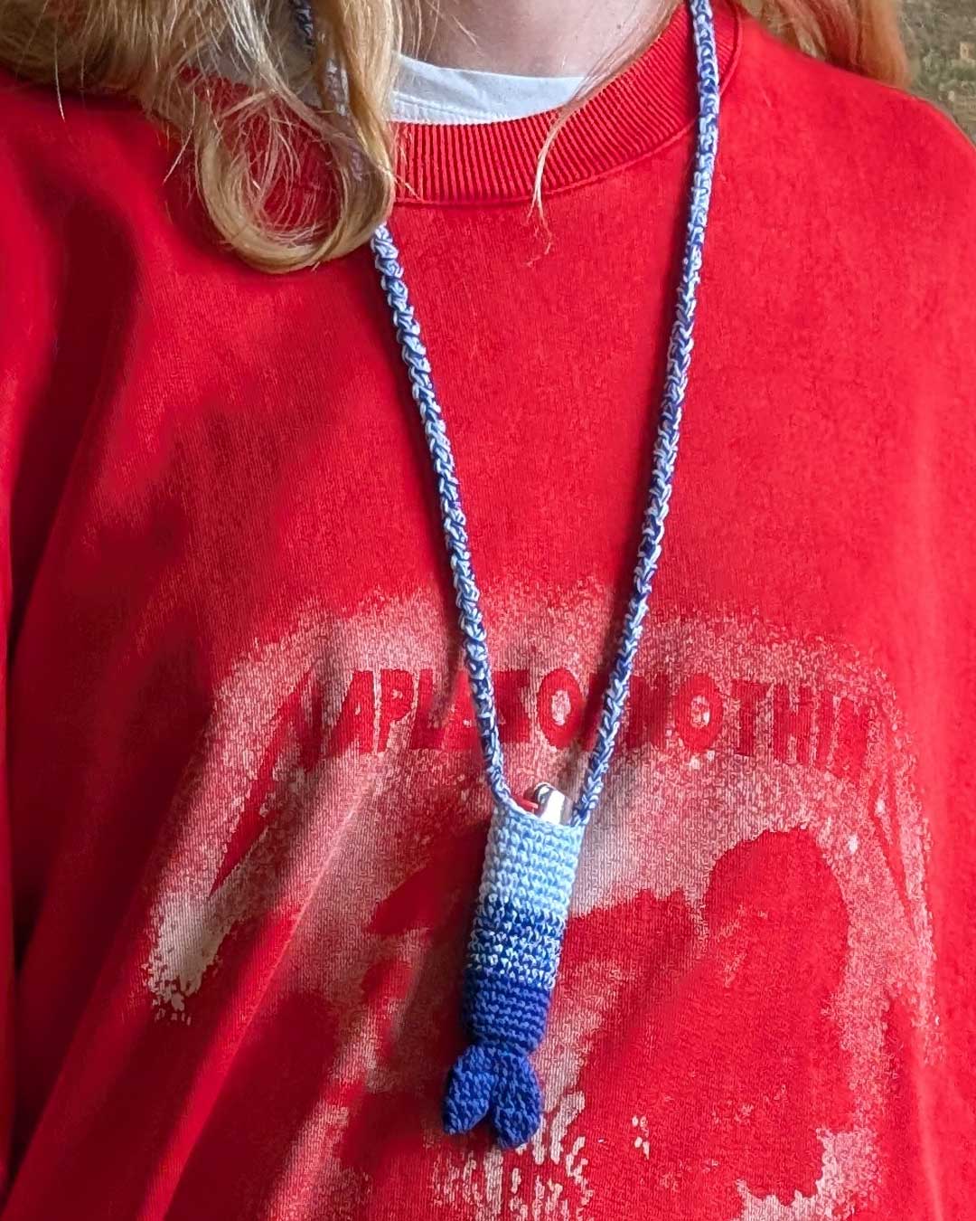 Porta accendino sirena in maglia