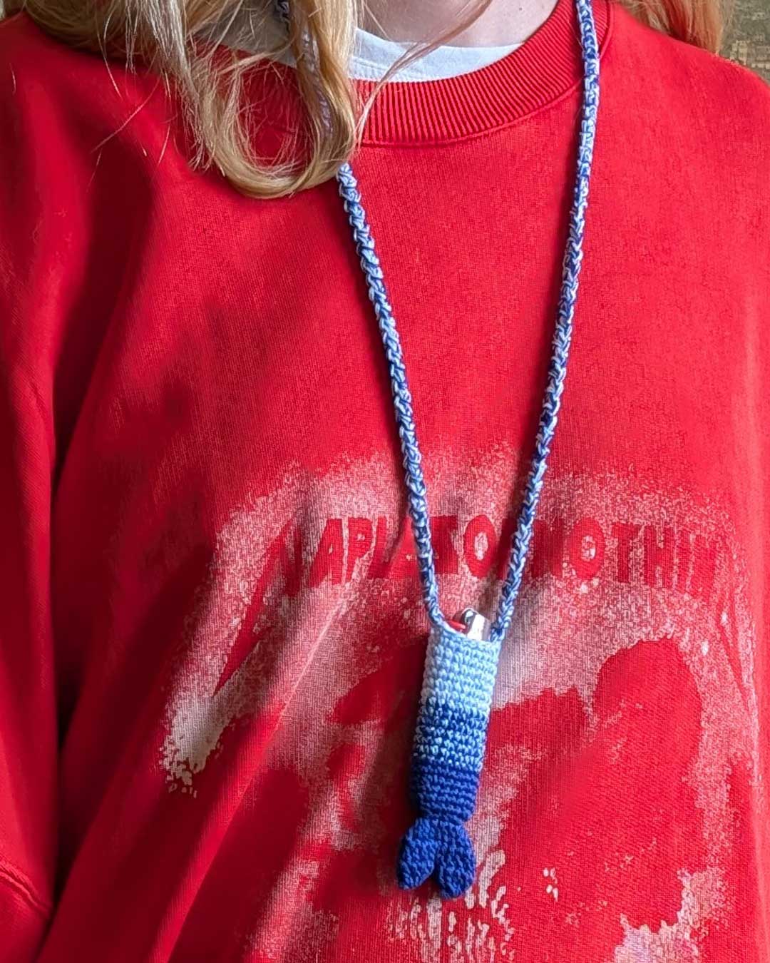 Porta accendino sirena in maglia