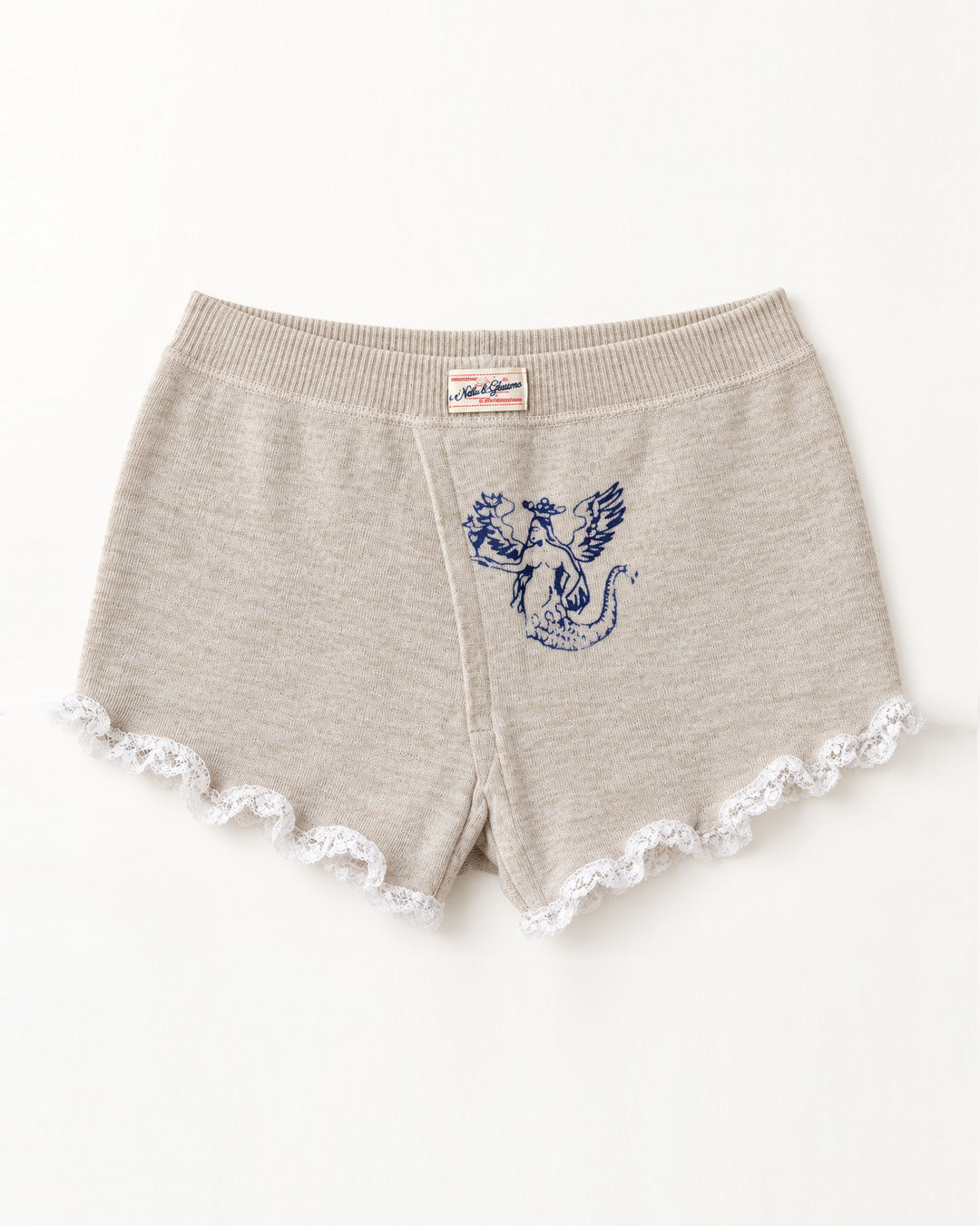 Short in maglia con sirena
