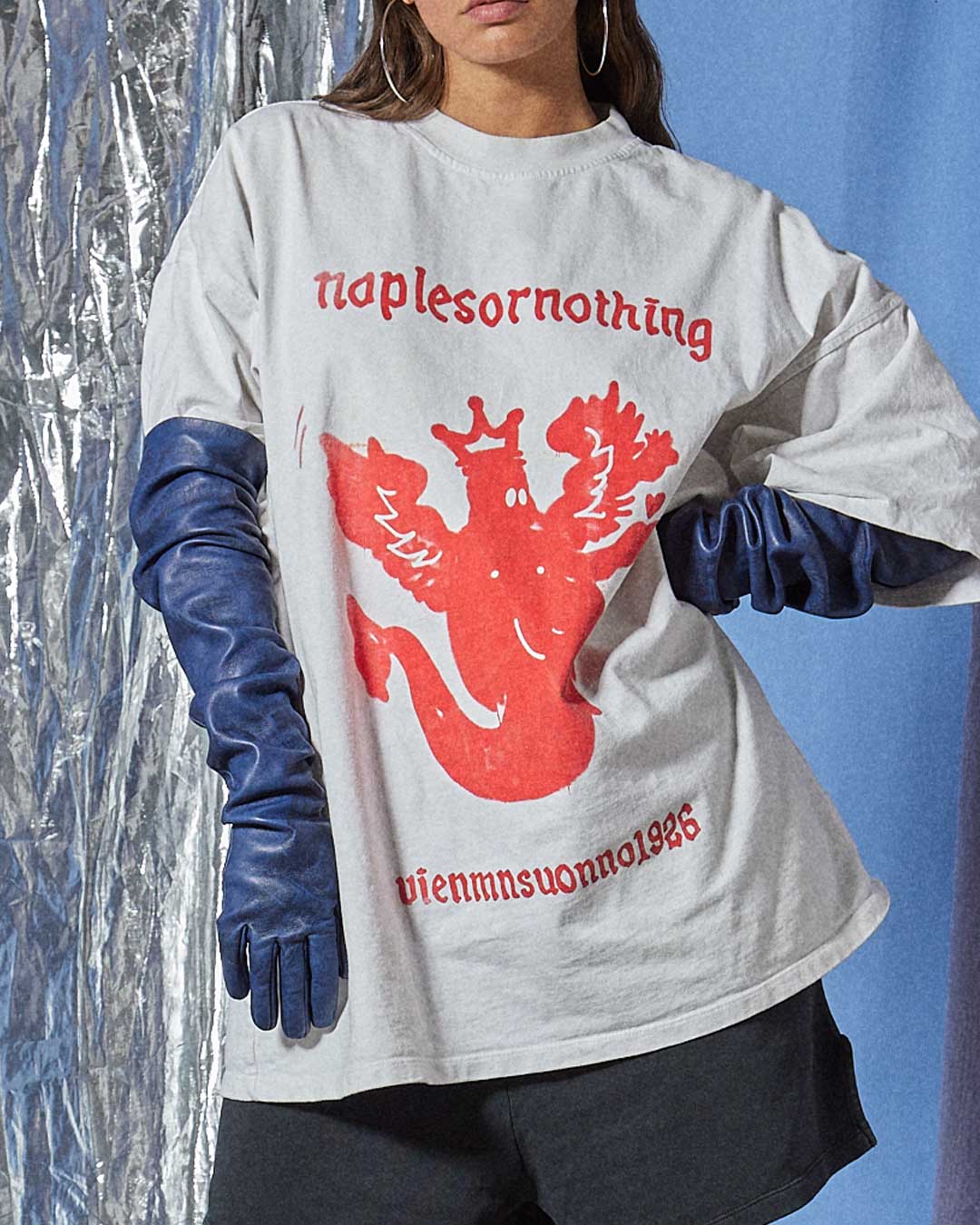 T-shirt sirena graffito