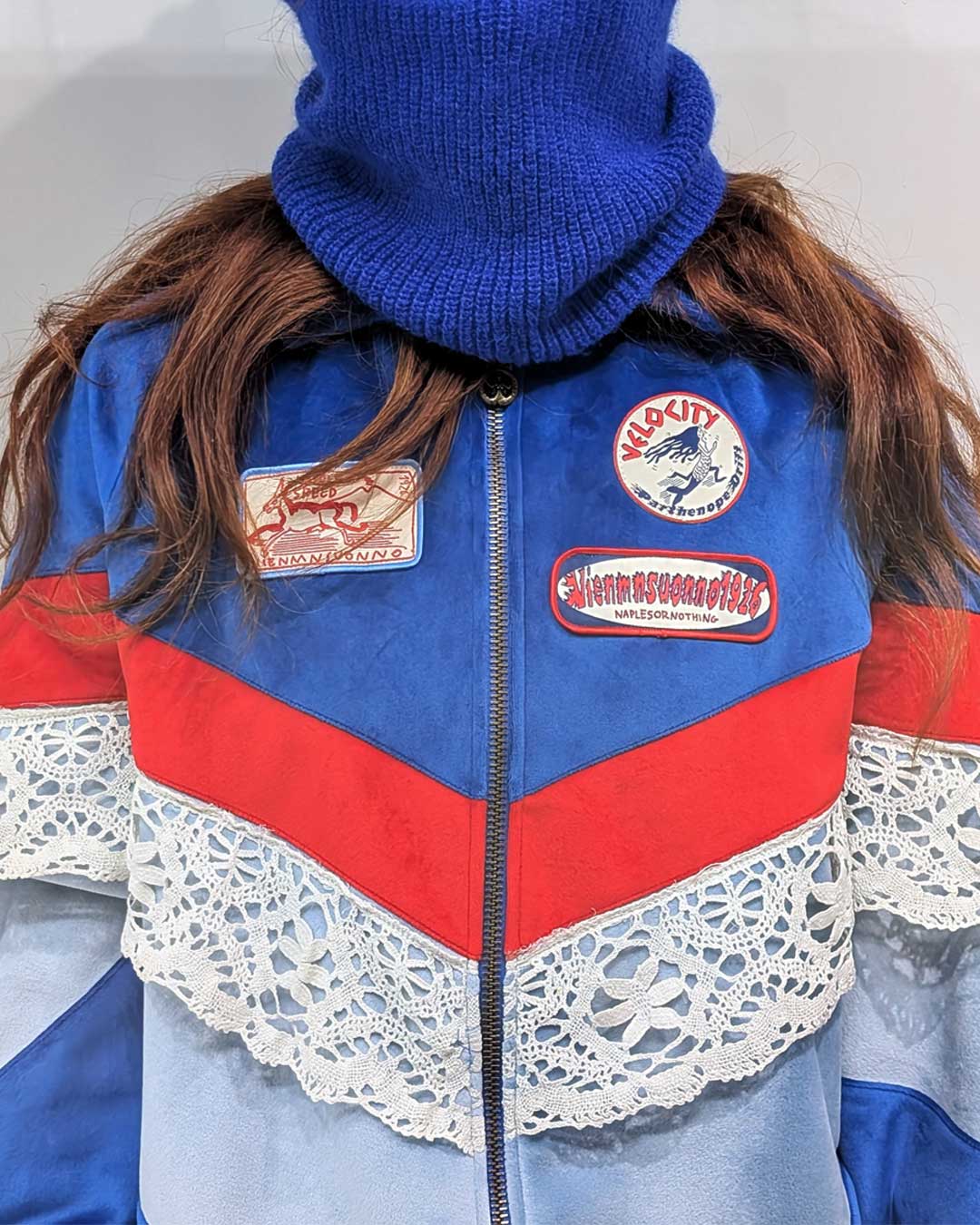 Fariniello tracksuit in velluto crochet